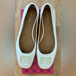Tory Burch Georgia Calf Leather Ballet Flat in Box—10 W